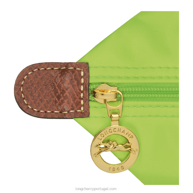 Longchamp 6DPZ422 luz verde mulheres bolsa tote original le pliage m
