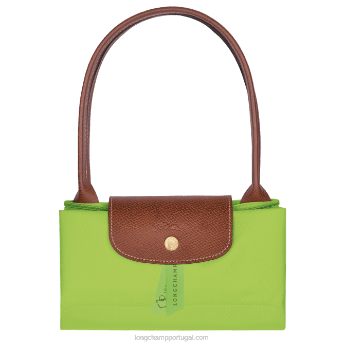 Longchamp 6DPZ422 luz verde mulheres bolsa tote original le pliage m