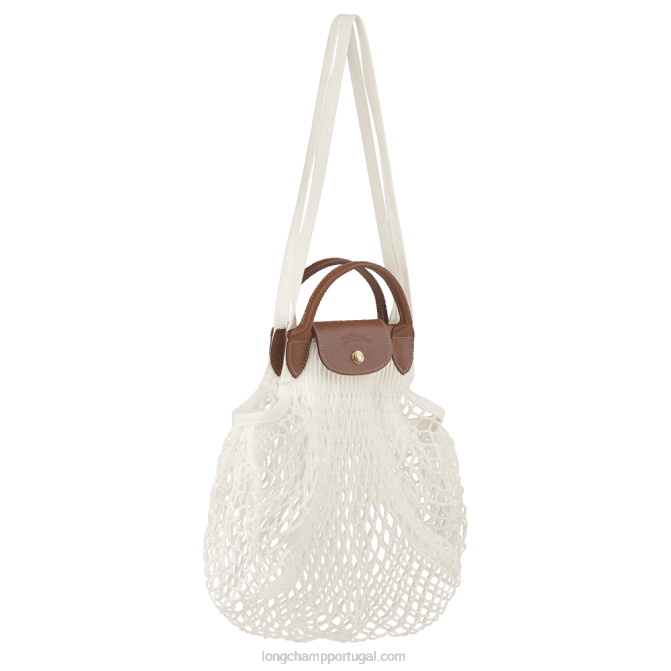 Longchamp 6DPZ66 cru mulheres bolsa de malha filet le pliage l