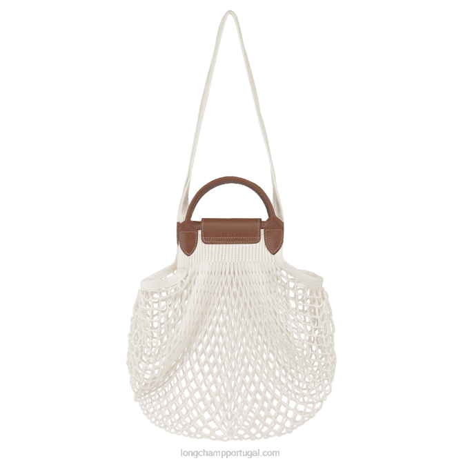 Longchamp 6DPZ66 cru mulheres bolsa de malha filet le pliage l