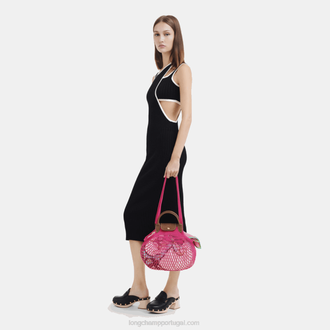 Longchamp 6DPZ67 doce mulheres bolsa de malha filet le pliage l