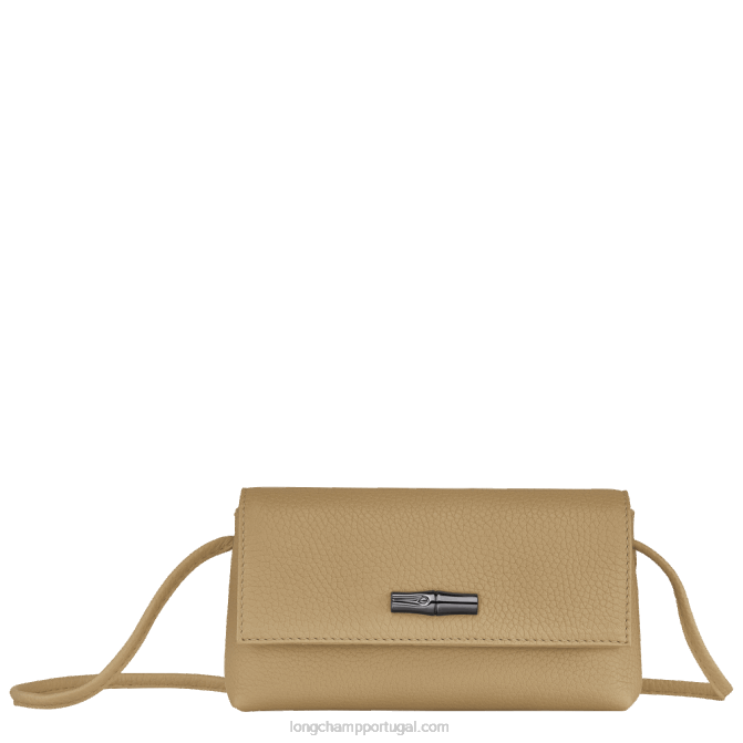 Longchamp 6DPZ10 bege mulheres embreagem essencial roseau