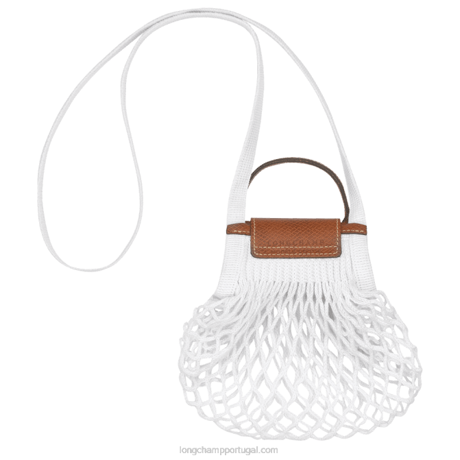 Longchamp 6DPZ19 cru mulheres bolsa de malha filet le pliage xs