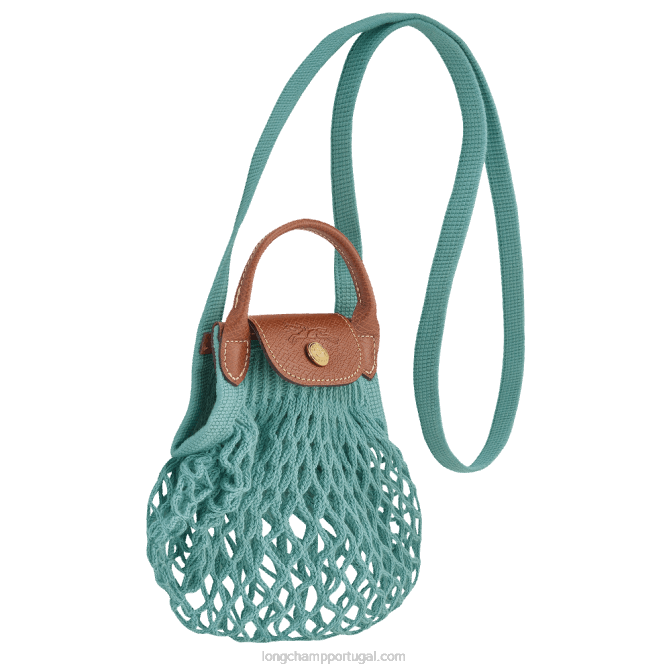 Longchamp 6DPZ219 lagoa mulheres bolsa de malha filet le pliage xs