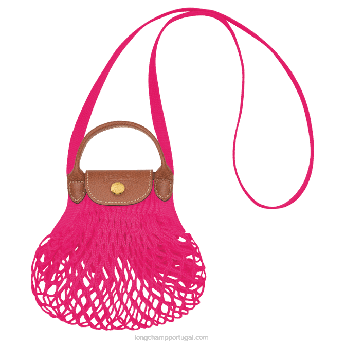 Longchamp 6DPZ220 doce mulheres bolsa de malha filet le pliage xs