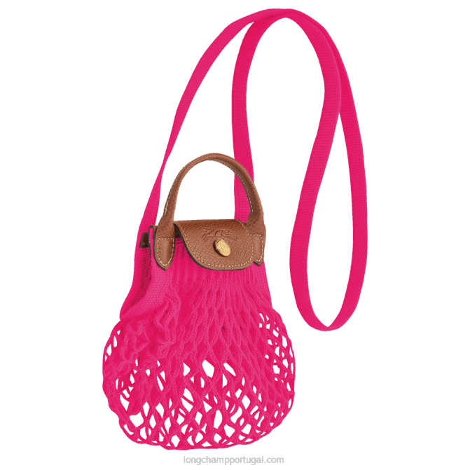 Longchamp 6DPZ220 doce mulheres bolsa de malha filet le pliage xs