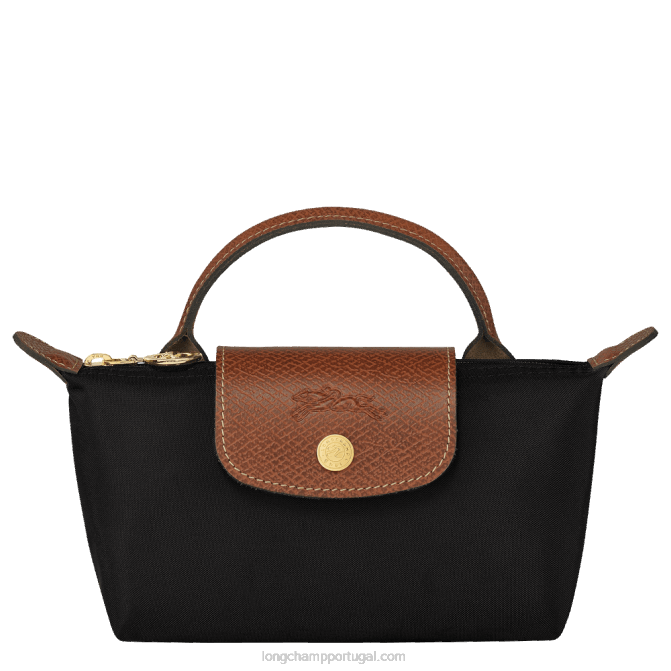 Longchamp 6DPZ662 preto mulheres bolsa original le pliage com alça