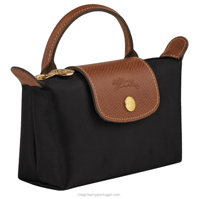 Longchamp 6DPZ662 preto mulheres bolsa original le pliage com alça
