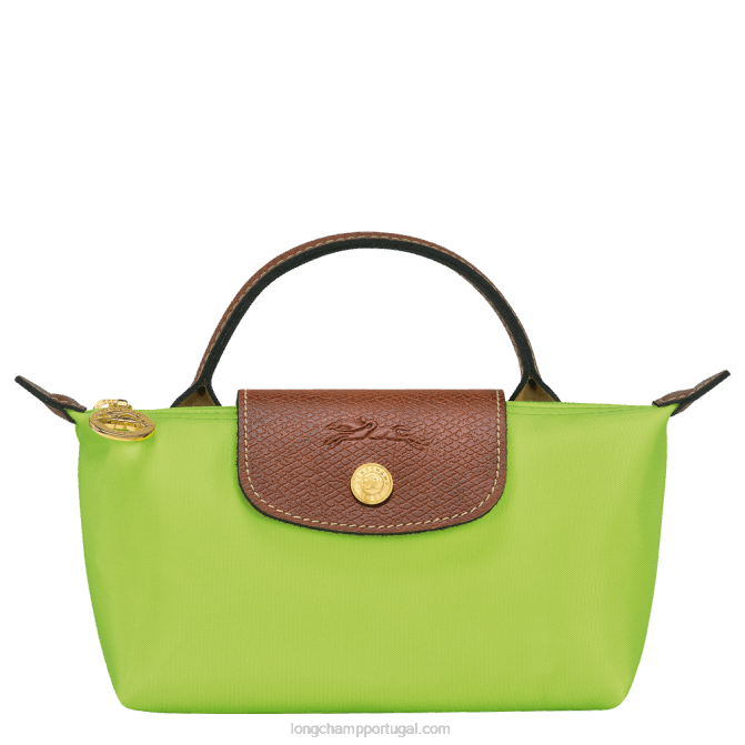 Longchamp 6DPZ663 luz verde mulheres bolsa original le pliage com alça
