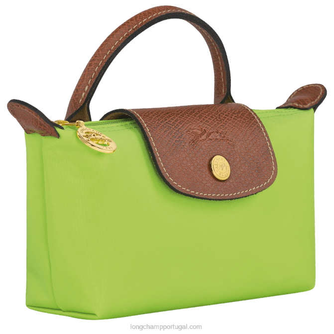 Longchamp 6DPZ663 luz verde mulheres bolsa original le pliage com alça