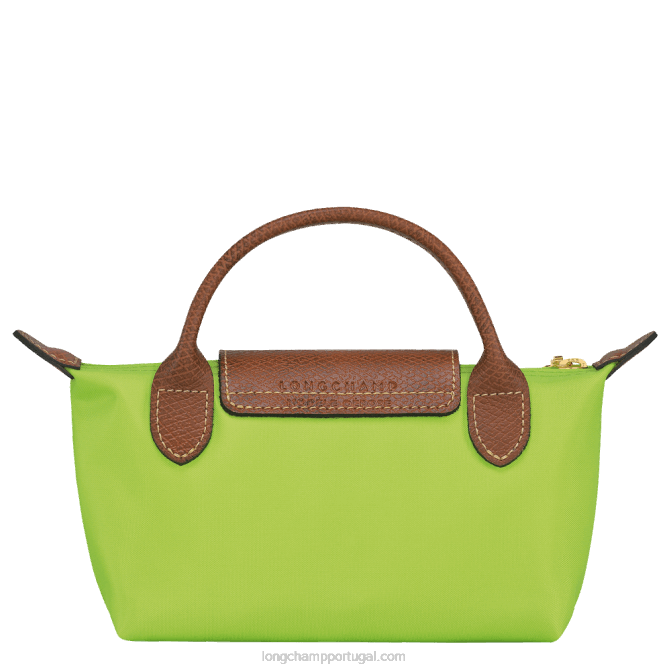 Longchamp 6DPZ663 luz verde mulheres bolsa original le pliage com alça