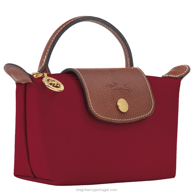 Longchamp 6DPZ664 vermelho mulheres bolsa original le pliage com alça