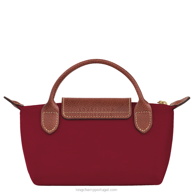 Longchamp 6DPZ664 vermelho mulheres bolsa original le pliage com alça