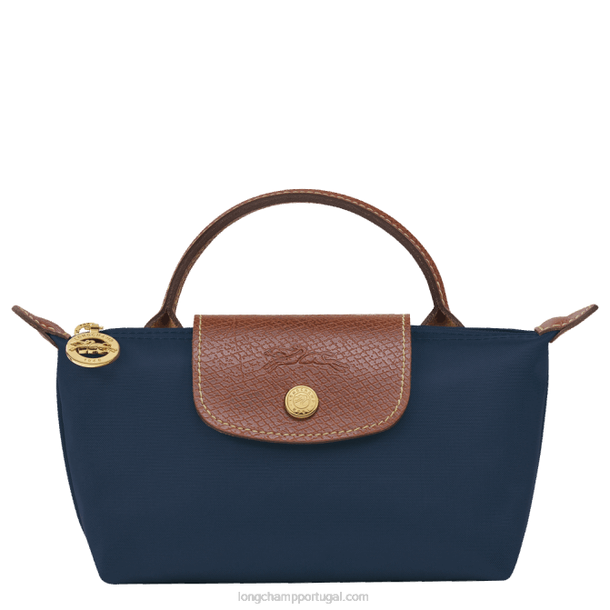Longchamp 6DPZ665 marinha mulheres bolsa original le pliage com alça