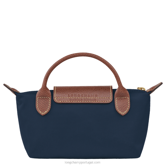 Longchamp 6DPZ665 marinha mulheres bolsa original le pliage com alça