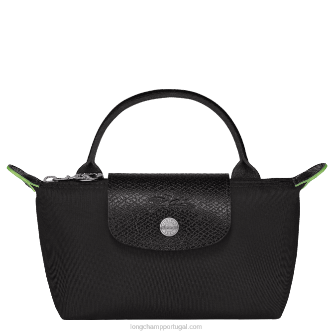 Longchamp 6DPZ669 preto mulheres bolsa le pliage verde com alça