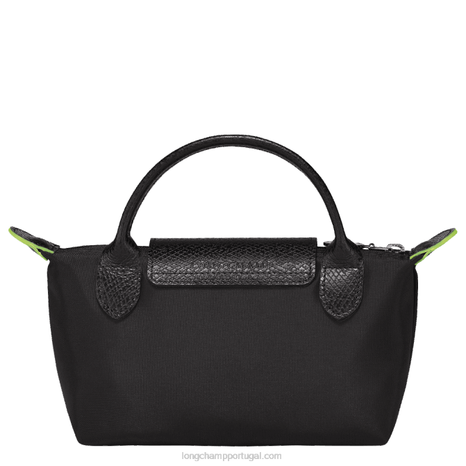 Longchamp 6DPZ669 preto mulheres bolsa le pliage verde com alça