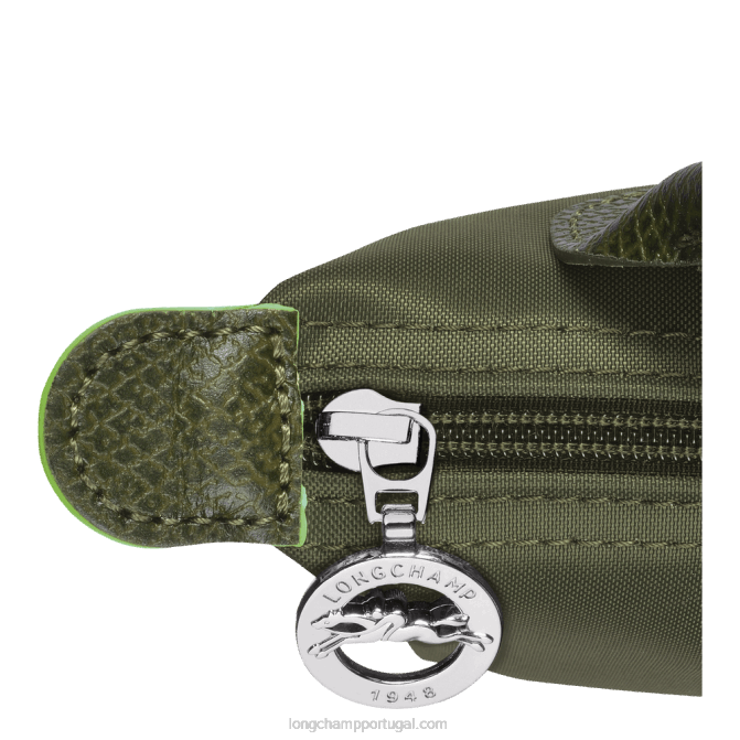 Longchamp 6DPZ670 floresta mulheres bolsa le pliage verde com alça