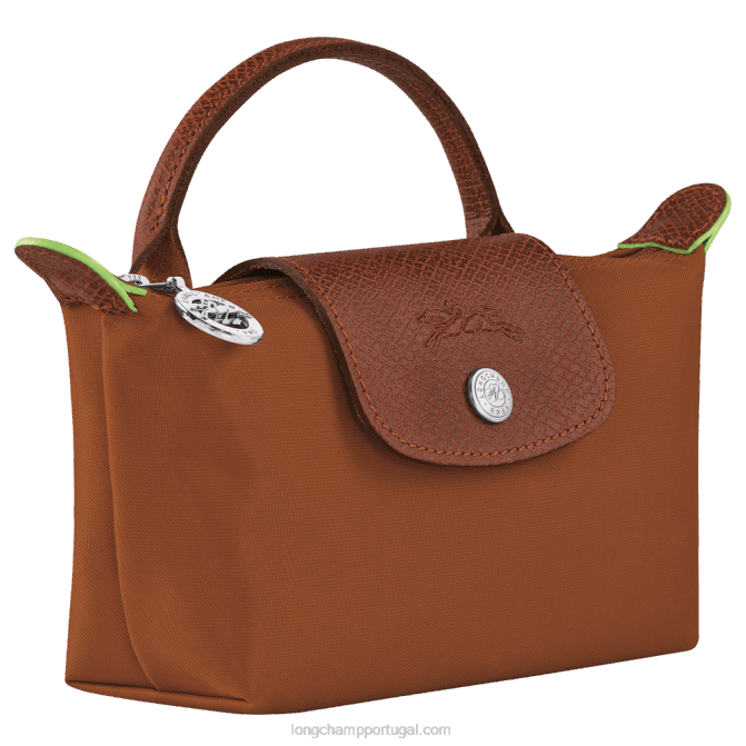 Longchamp 6DPZ671 conhaque mulheres bolsa le pliage verde com alça