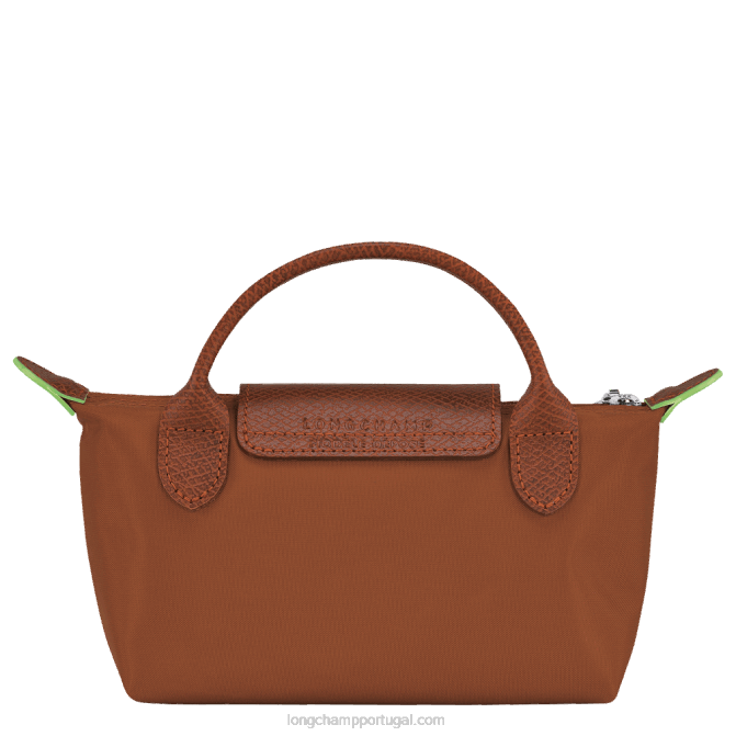 Longchamp 6DPZ671 conhaque mulheres bolsa le pliage verde com alça