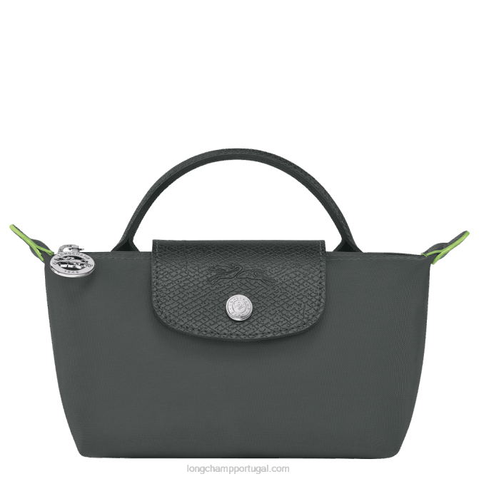 Longchamp 6DPZ672 grafite mulheres bolsa le pliage verde com alça