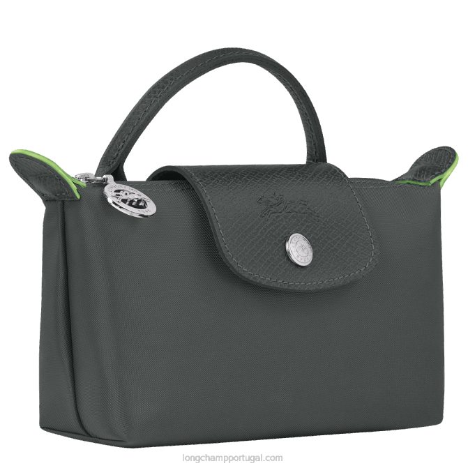 Longchamp 6DPZ672 grafite mulheres bolsa le pliage verde com alça