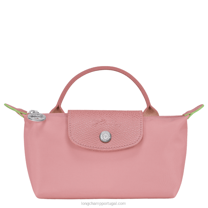 Longchamp 6DPZ675 pétala rosa mulheres bolsa le pliage verde com alça