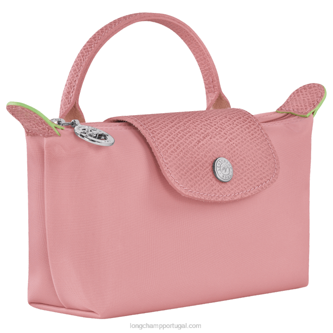 Longchamp 6DPZ675 pétala rosa mulheres bolsa le pliage verde com alça