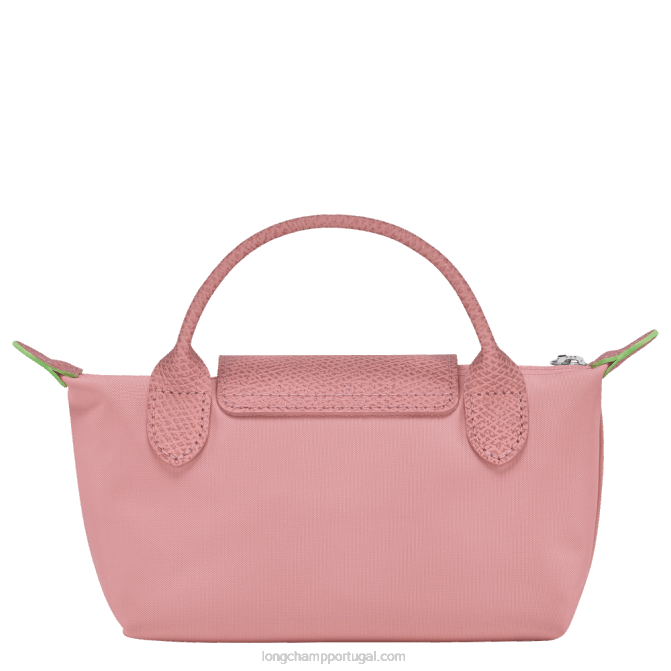 Longchamp 6DPZ675 pétala rosa mulheres bolsa le pliage verde com alça