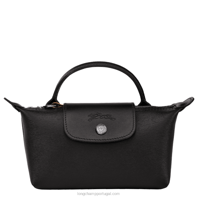 Longchamp 6DPZ678 preto mulheres bolsa city com alça le pliage
