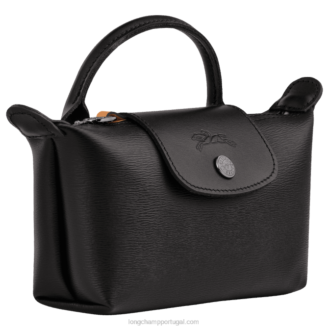 Longchamp 6DPZ678 preto mulheres bolsa city com alça le pliage