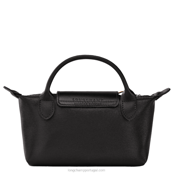 Longchamp 6DPZ678 preto mulheres bolsa city com alça le pliage