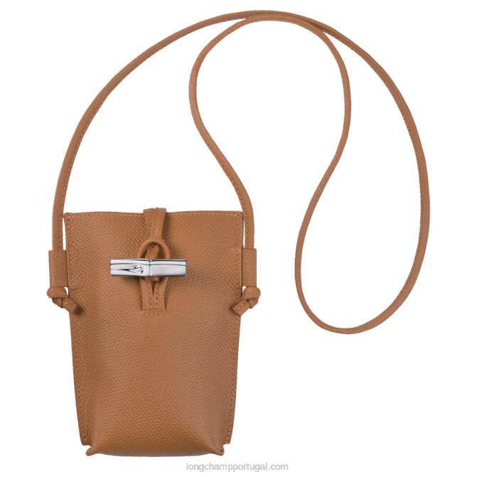 Longchamp 6DPZ684 natural mulheres capa de telefone roseau com renda