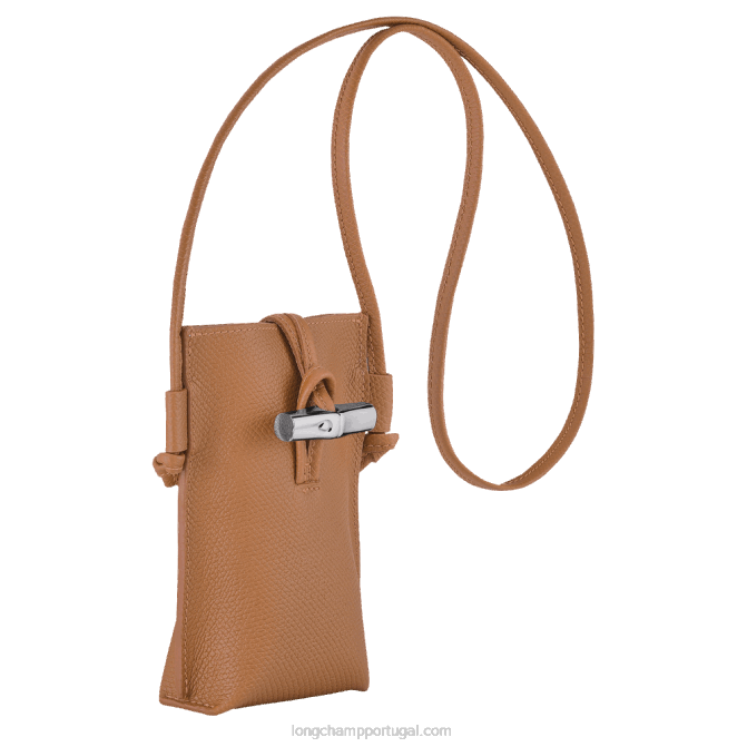 Longchamp 6DPZ684 natural mulheres capa de telefone roseau com renda