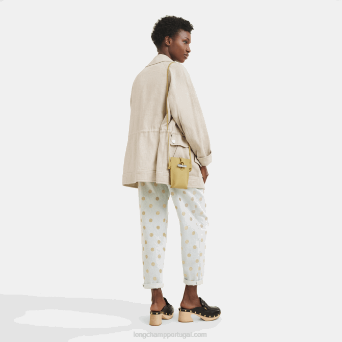 Longchamp 6DPZ685 milho mulheres capa de telefone roseau com renda