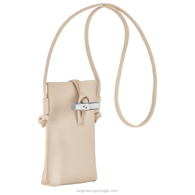 Longchamp 6DPZ686 papel mulheres capa de telefone roseau com renda