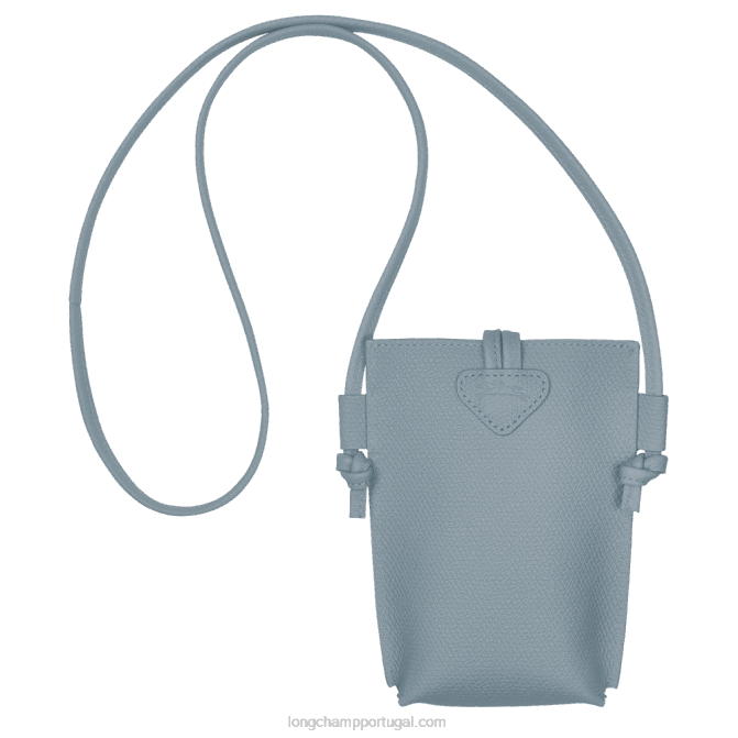 Longchamp 6DPZ687 nuvem azul mulheres capa de telefone roseau com renda