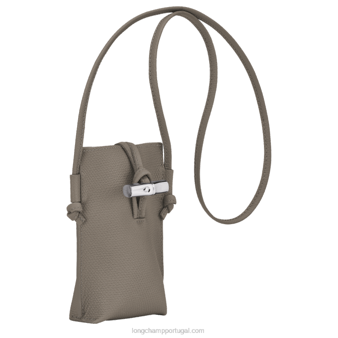 Longchamp 6DPZ688 rola mulheres capa de telefone roseau com renda