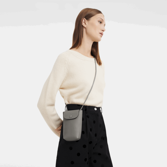 Longchamp 6DPZ721 rola mulheres capa de telefone le pliage xtra com renda de couro