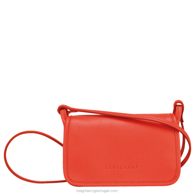Longchamp 6DPZ328 laranja mulheres carteira Le Foulonne com corrente