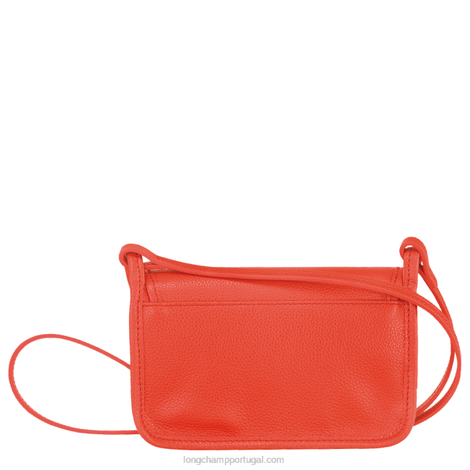 Longchamp 6DPZ328 laranja mulheres carteira Le Foulonne com corrente