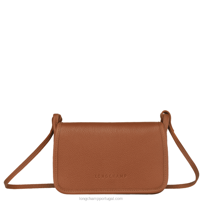 Longchamp 6DPZ329 caramelo mulheres carteira Le Foulonne com corrente