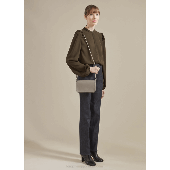 Longchamp 6DPZ330 vermelho mulheres carteira Le Foulonne com corrente
