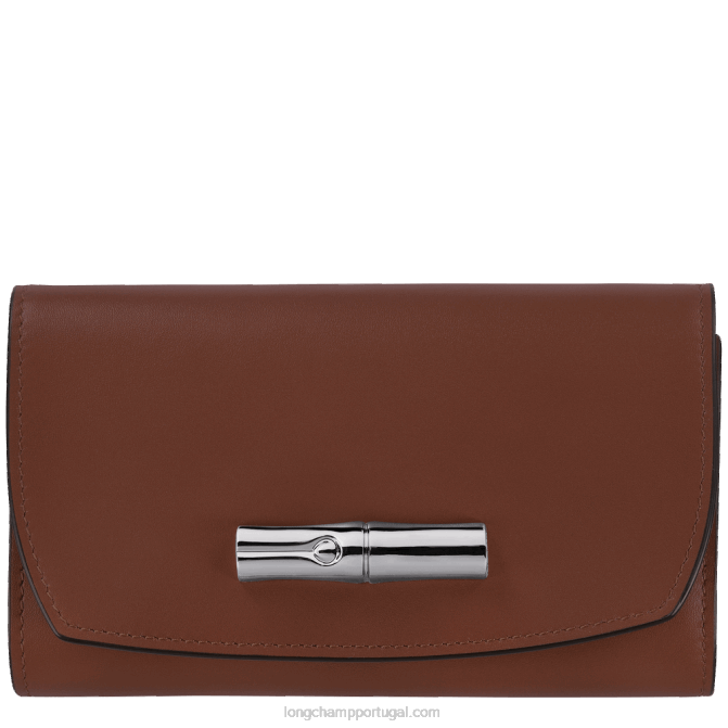 Longchamp 6DPZ562 ébano mulheres carteira roseau