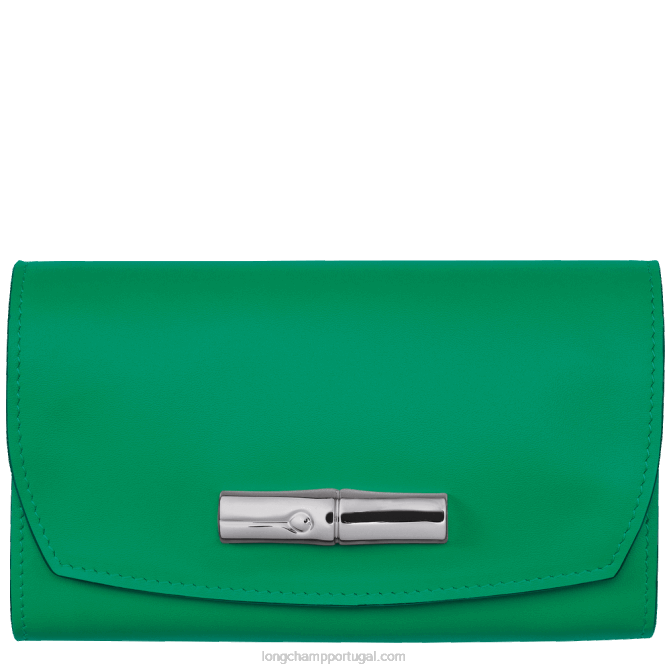 Longchamp 6DPZ563 grama/luz verde mulheres carteira roseau
