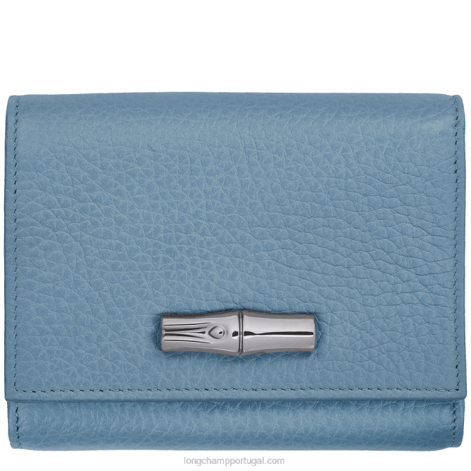 Longchamp 6DPZ574 ardósia mulheres carteira essencial roseau