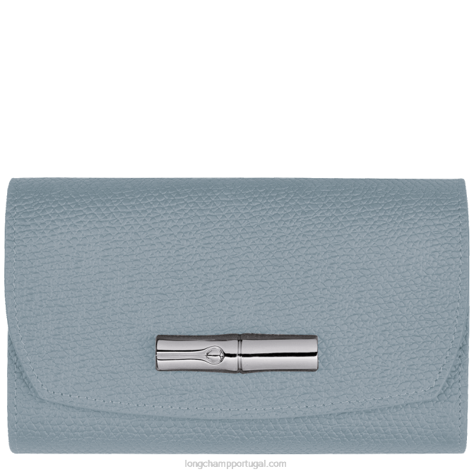 Longchamp 6DPZ579 nuvem azul mulheres carteira roseau
