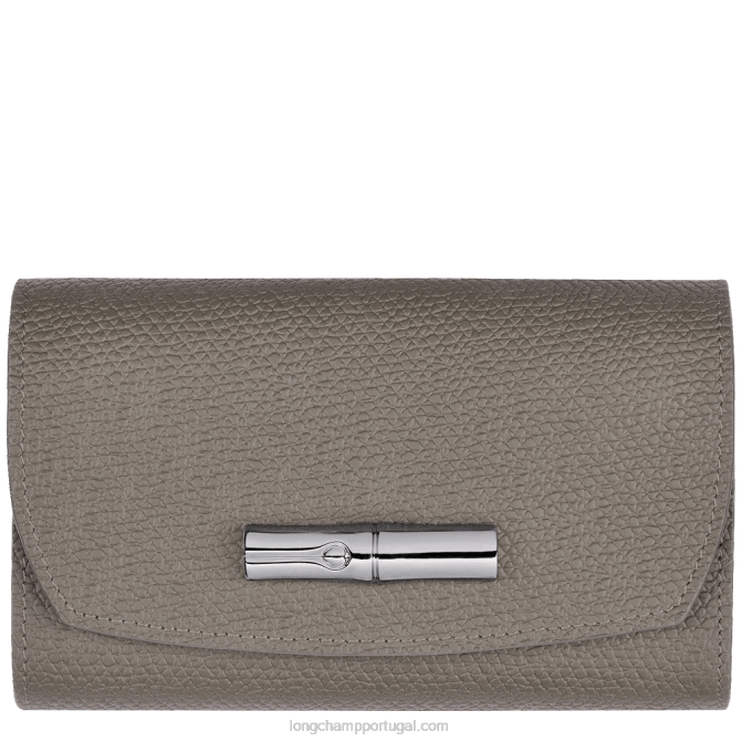 Longchamp 6DPZ580 rola mulheres carteira roseau