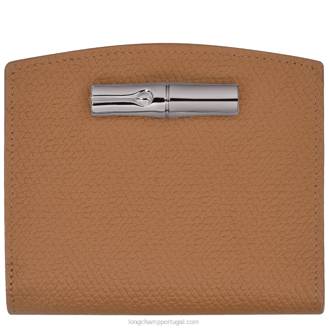 Longchamp 6DPZ582 natural mulheres carteira roseau