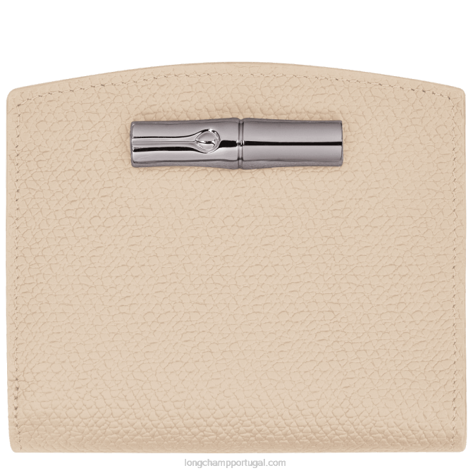 Longchamp 6DPZ584 papel mulheres carteira roseau